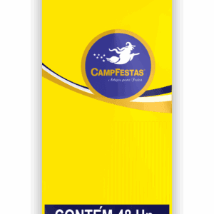 Papel de Bala 1 Franja Coloridos - Pacote com 48 Folhas