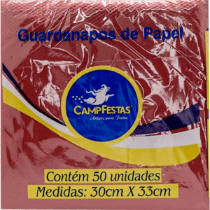 Guardanapos Crepado Marrom - 50 folhas