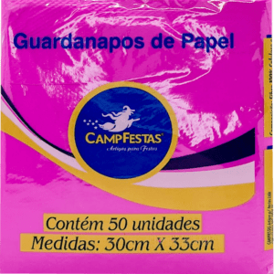 Guardanapos Crepado Pink - 50 folhas
