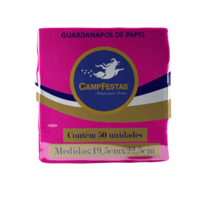 Guardanapos de Papel Crepado Pink - 50 folhas