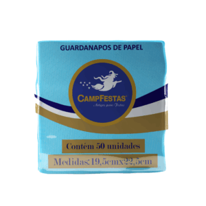 Guardanapos de Papel Crepado Azul Claro - 50 folhas