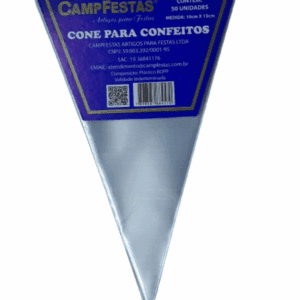Saco para doces e Confeitos Tipo Cone - 17x30cm